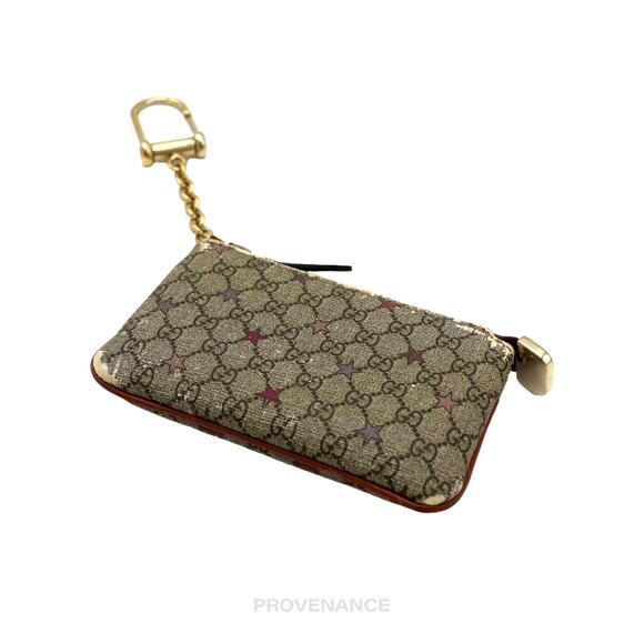 🔴 Gucci Key Pouch Cles - Micro GG Supreme Stars Red - Picture 3 of 7
